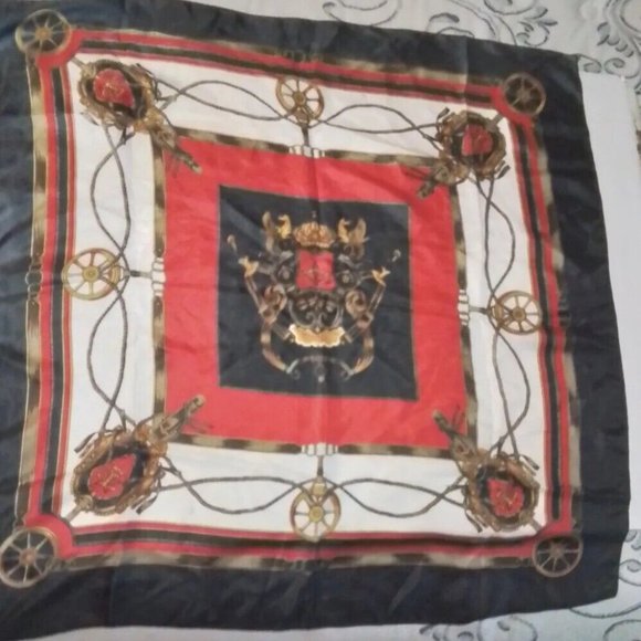 Matinto Silk Scarf Square Made In Italy Sk3 - Picture 8 of 9